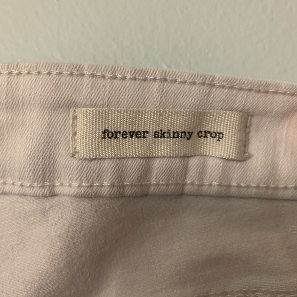 Jessica Simpson Forever Skinny Crop Jeans White Size 10/30 - Picture 2 of 4